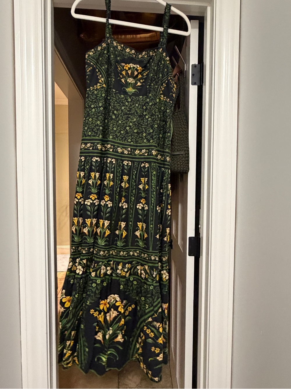 Farm Rio Green Floral Maxi Dress - Sleeveless Summer Dress